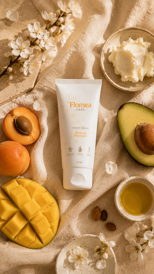 Pflegende Bauchcreme | Während & Nach der Schwangerschaft | Mom Glow | 75 ml